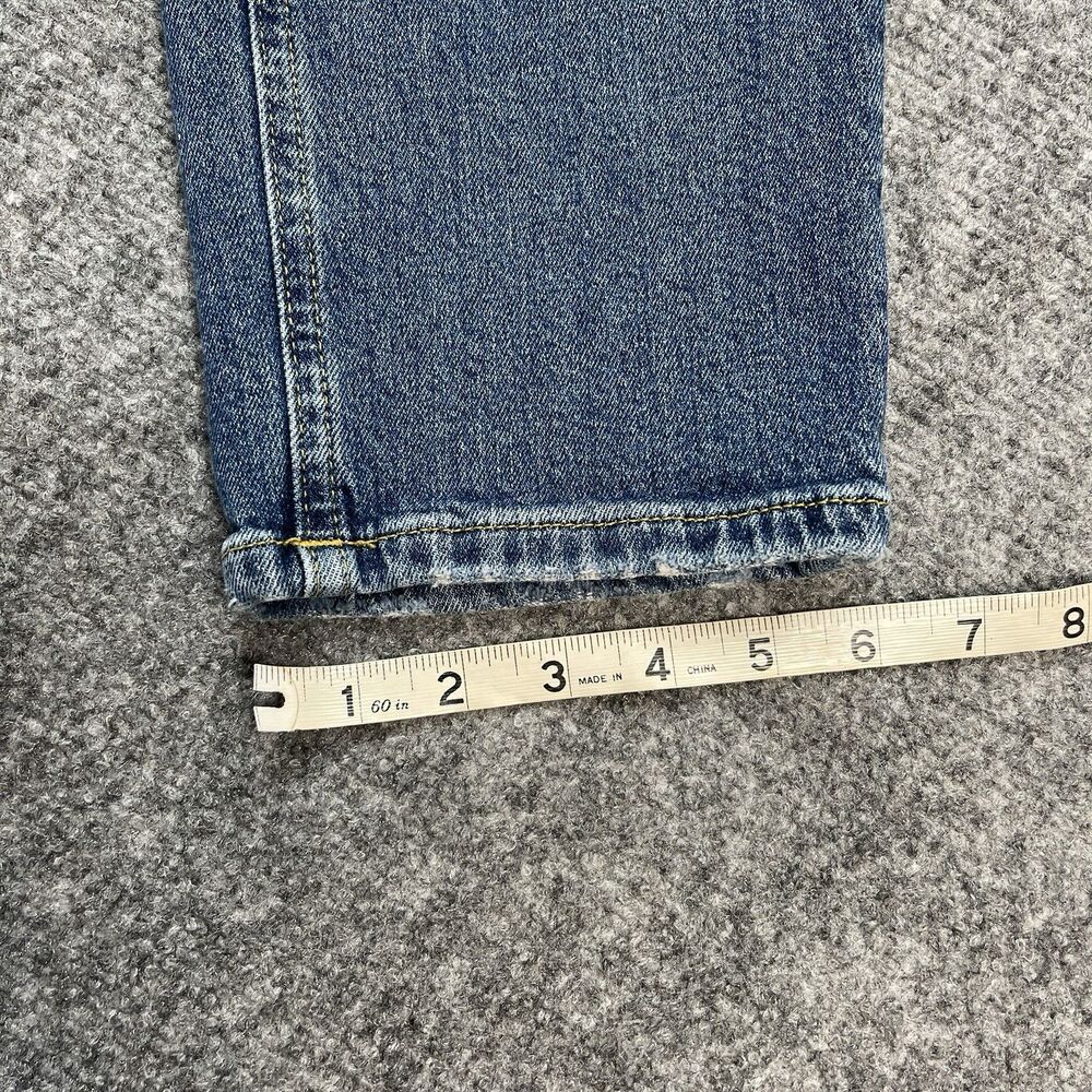 Anthropologie Pilcro Jeans Womens 30 Slim Ankle High Rise Distressed V Stitch - Picture 10 of 10